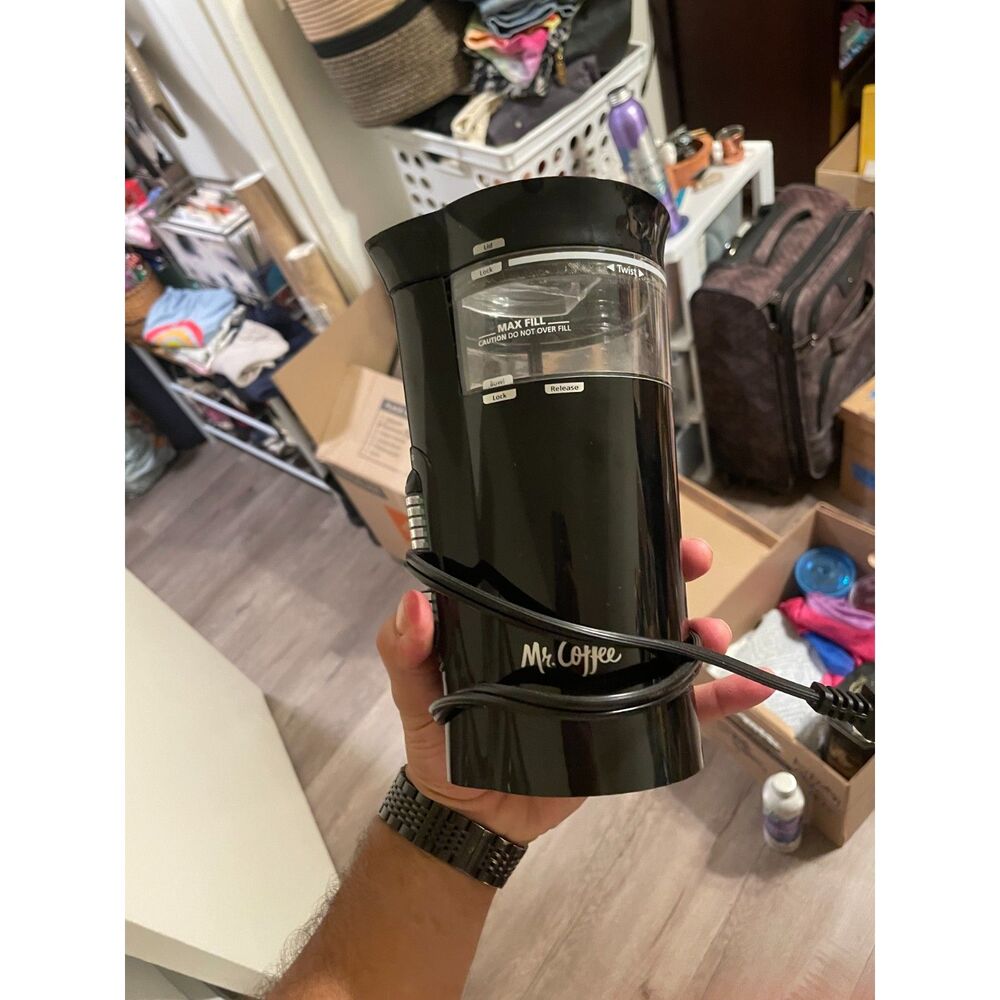 Mr. Coffee IDS77 12-Cup Electric Coffee Grinder Multi Settings Black